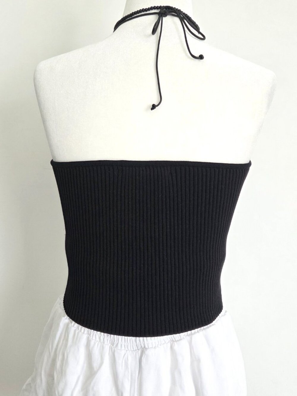 Forever 21 Ribbed Sweetheart Tube Top Large Black Minimalist Going Out Rave NWT - Picture 4 of 11